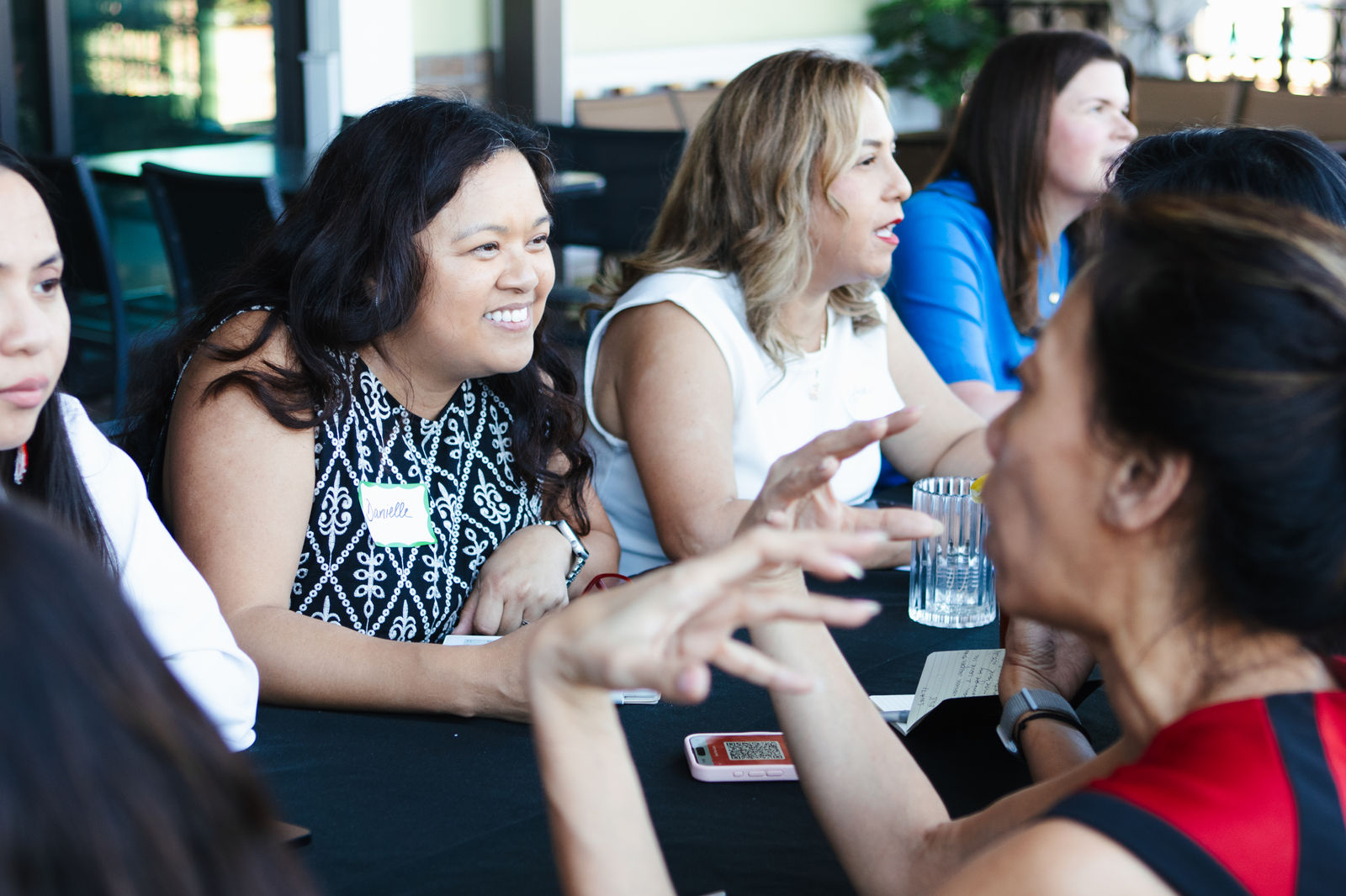 Hey Boo! members at a networking lunch